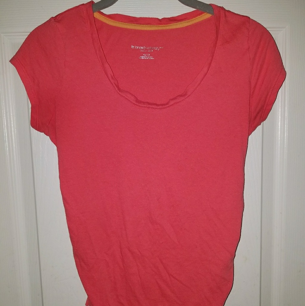 Coral colored Liz Lange Maternity shirt